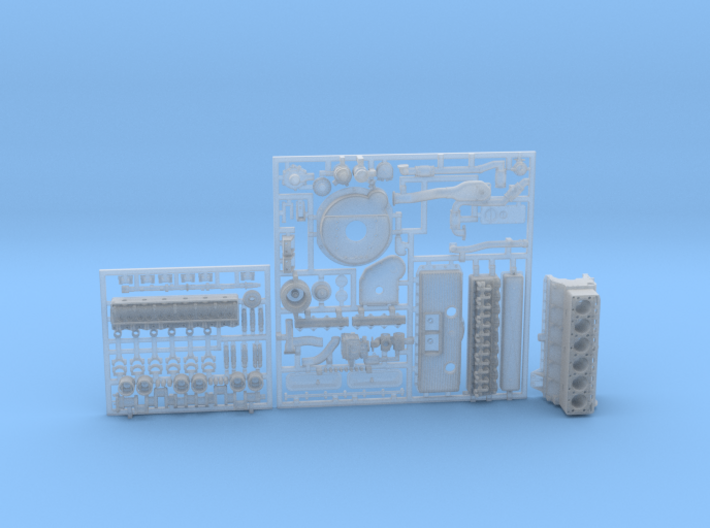ETS16008 - H39 Engine components (incl. interior) 3d printed