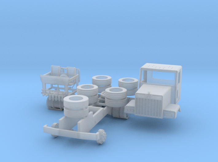 GMC 10 Wheel Complete Set Parted 1-72 Scale 3d printed