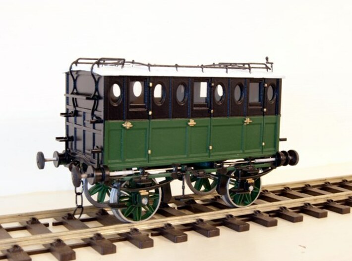 L&amp;BR 2nd class carriage 1837 G1 3d printed