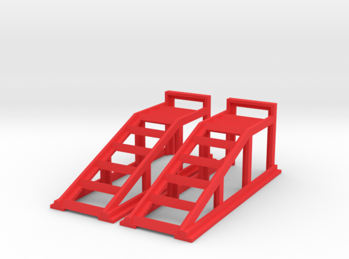 RC Garage 4WD Truck Car Ramps 1:10 Scale 3d printed