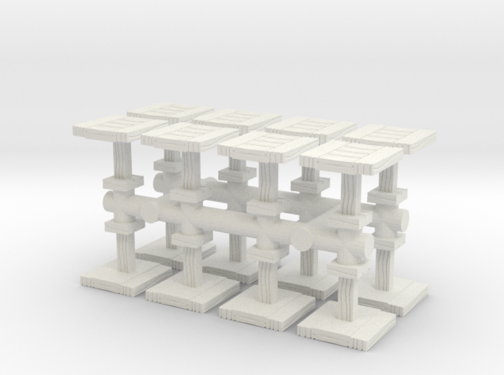 Wooden Coffee Table (x16) 1/120 3d printed