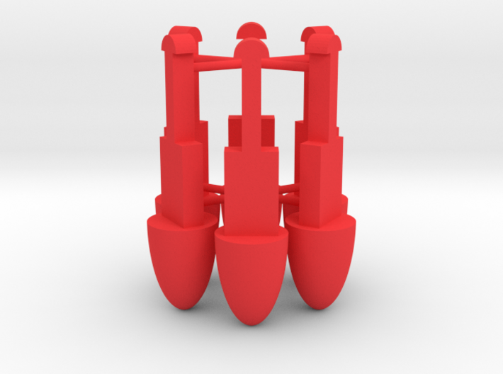 1978 Battlestar Galactica missile replacements 3d printed