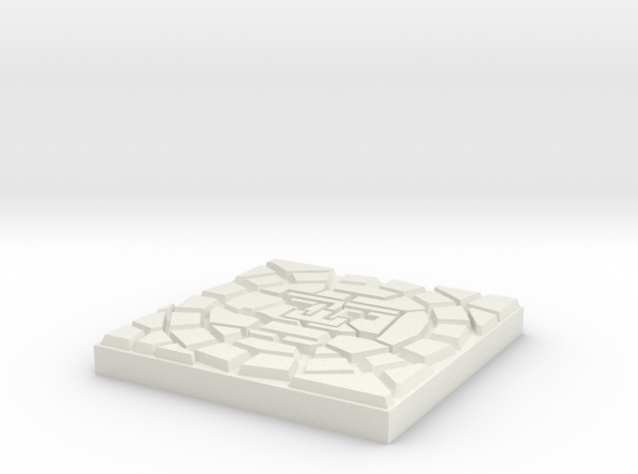 Dungeonbrix Mayan Sun God Tile 3d printed