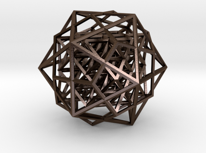 64 tetrahedron in icosahedron &amp; dodecahedron 3d printed
