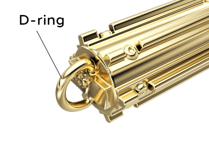 GRFLX TFA keychain 3d printed with the D-ring