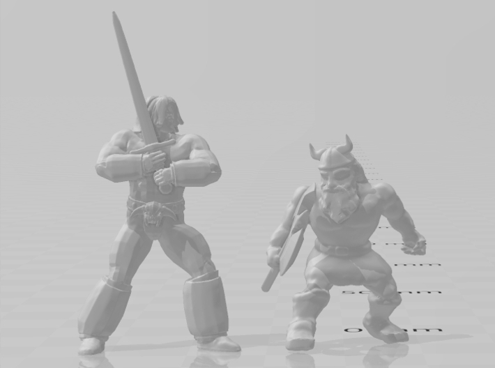 Golden Axe Ax Battler miniature DnD fantasy games 3d printed 