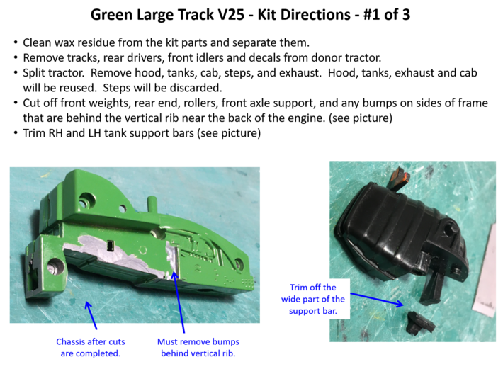 V25-GREEN 2012-14 LARGE TRACKED, SWINGING DRAWBAR 3d printed 