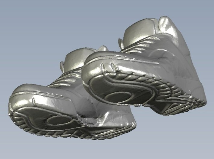 1/24 scale sneaker shoes A x 1 pair 3d printed 