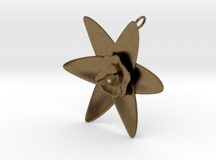 Daffodil Pendant 3d printed