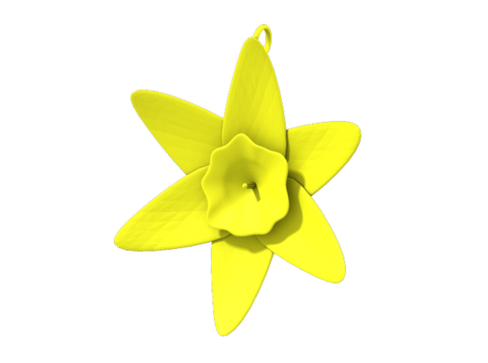 Daffodil Pendant 3d printed 