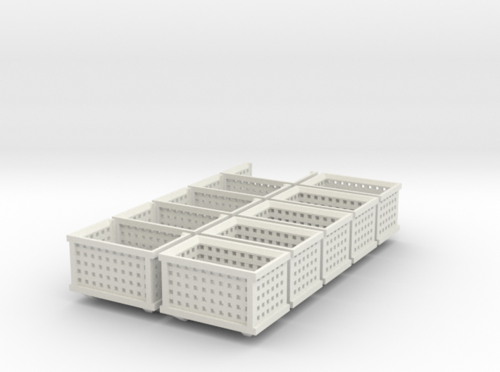 Shipping Crate Stackable 10 Pack 1-87 HO Scale 3d printed