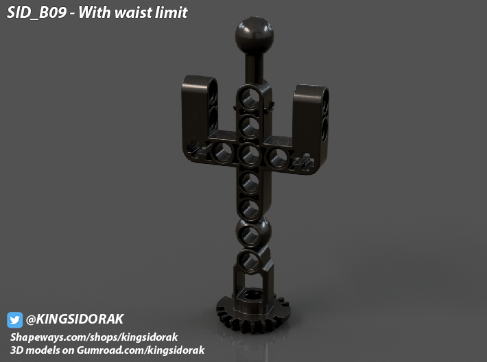 SID_B09_B With waist limiter Bionicle 3d printed 