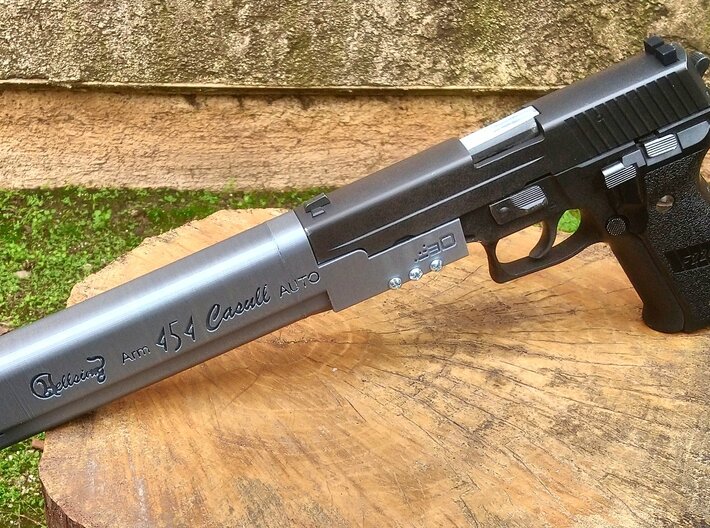 Hellsing Arms .454 Casull Barrel for WE P226 GBB 3d printed 
