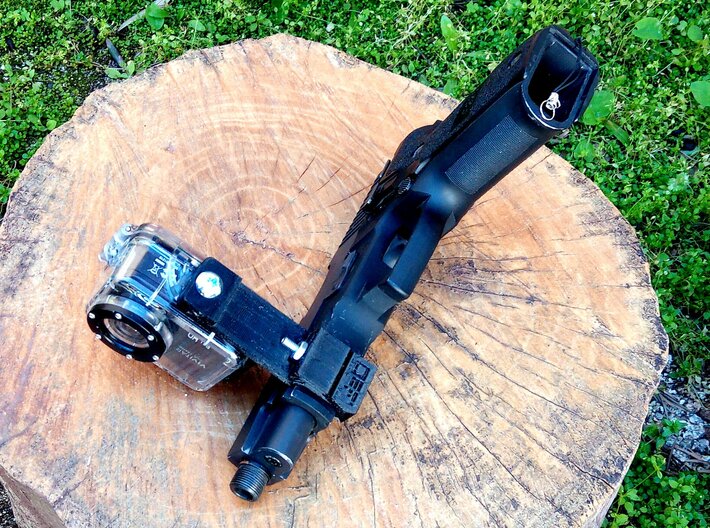 Digital Video Camera Tripod Mount for Pistol Botto 3d printed 