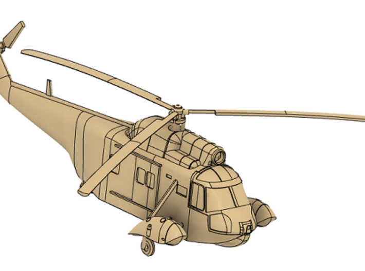 048A HH-52A Seaguard 1/144 3d printed Rendering