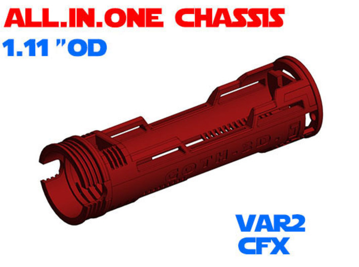 ALL.IN.ONE - 1.11&quot;OD - CFX chassis Var2 3d printed
