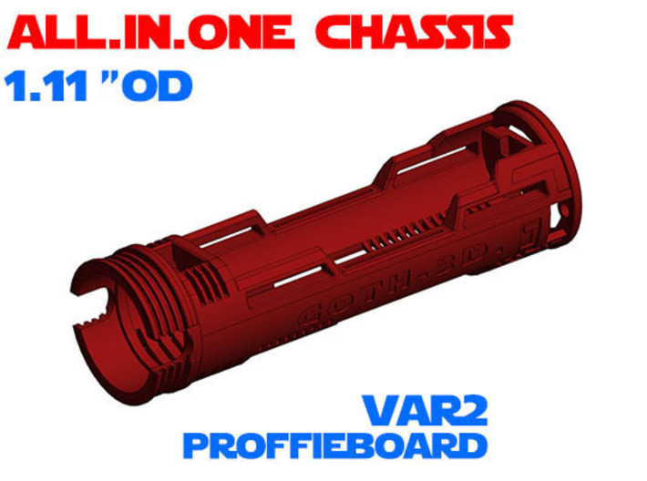 ALL.IN.ONE - 1.11&quot;OD - Proffie chassis Var2 3d printed
