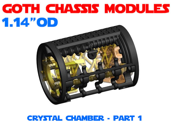 GCM114-CC-03-1 - Crystal Chamber Part1 - Shell 3d printed