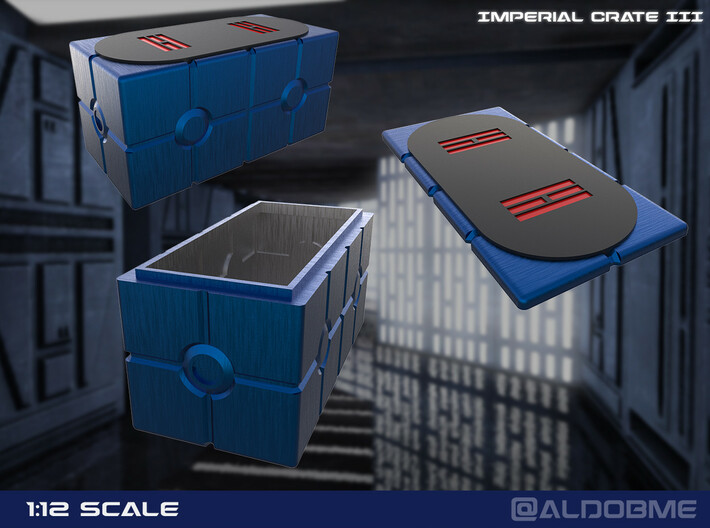 Imperial Crate 3 (2 Parts) 3d printed 