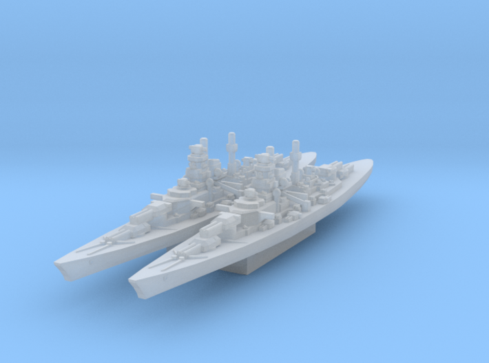 Bismarck class (Axis &amp; Allies) 3d printed