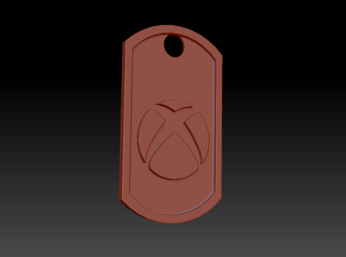 Xbox One Logo Themed Dog Tag 3d printed 