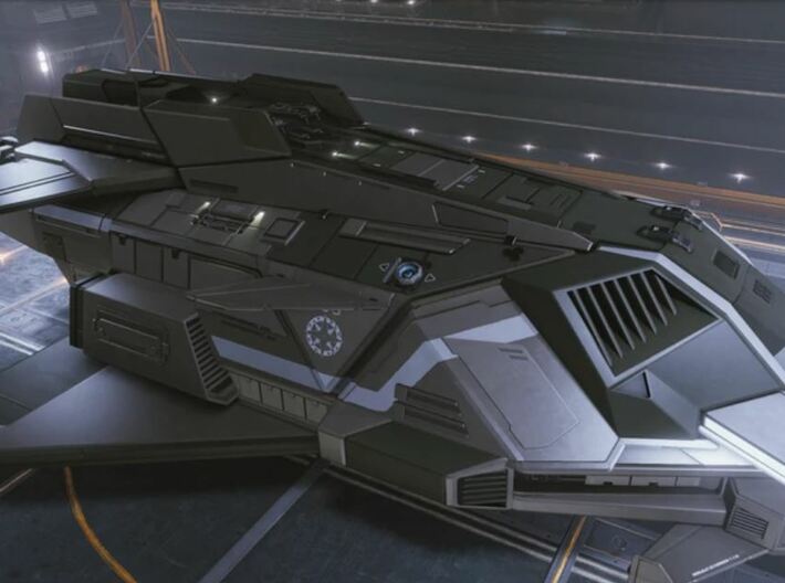 Elite Federal gunship / assault ship 3d printed 