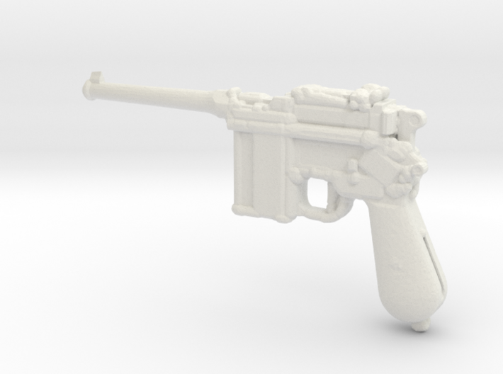 1/10 Scale Broomhandle Mauser 3d printed