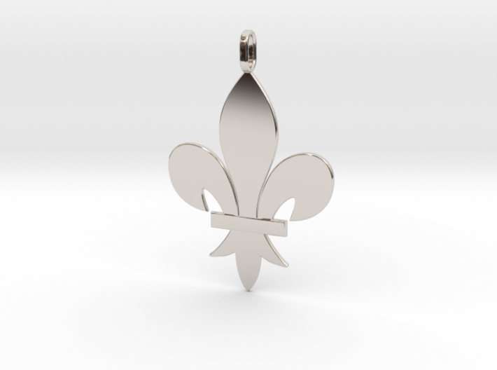 Fleur de lys / lily flower 3d printed
