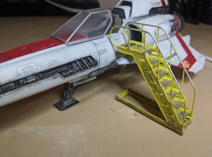 Aviation Staircase 1/32-scale 3d printed 