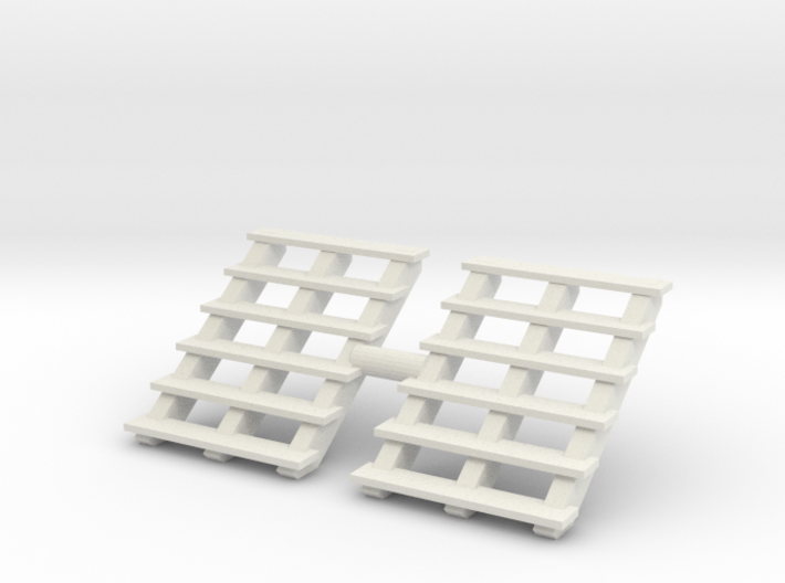 Wooden Stairs (x2) 1/48 3d printed