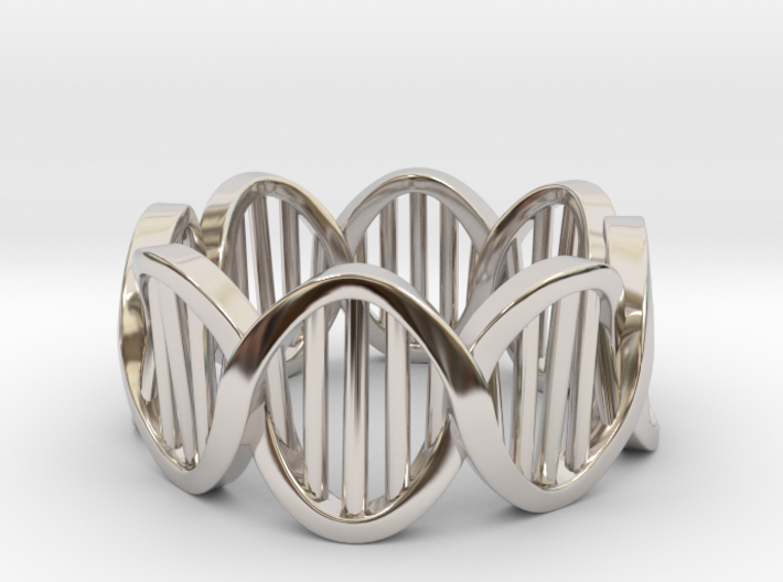 DNA Ring (Size 5) 3d printed