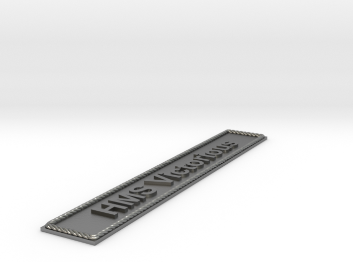 Nameplate HMS Victorious (10 cm) 3d printed