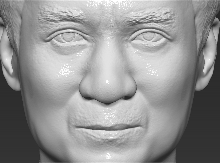 Jackie Chan bust 3d printed 