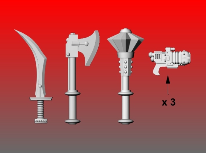 Warhammer 30k 40k Command Upgrade Sprue V1 3d printed