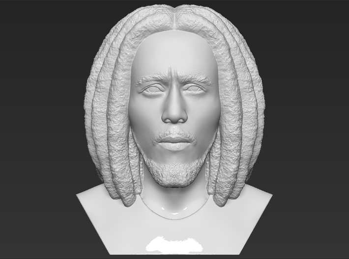 Bob Marley bust 3d printed