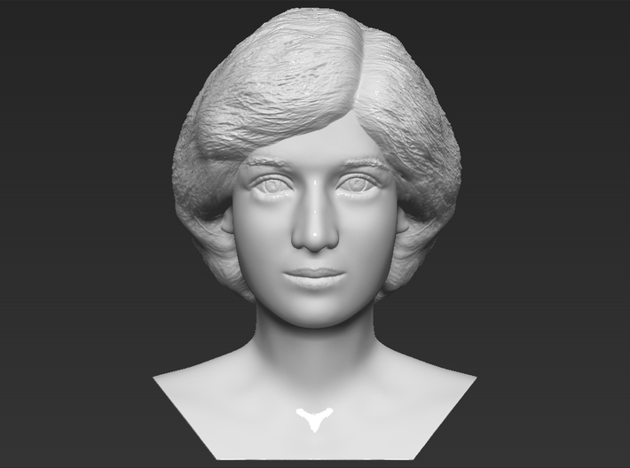 Princess Diana bust 3d printed