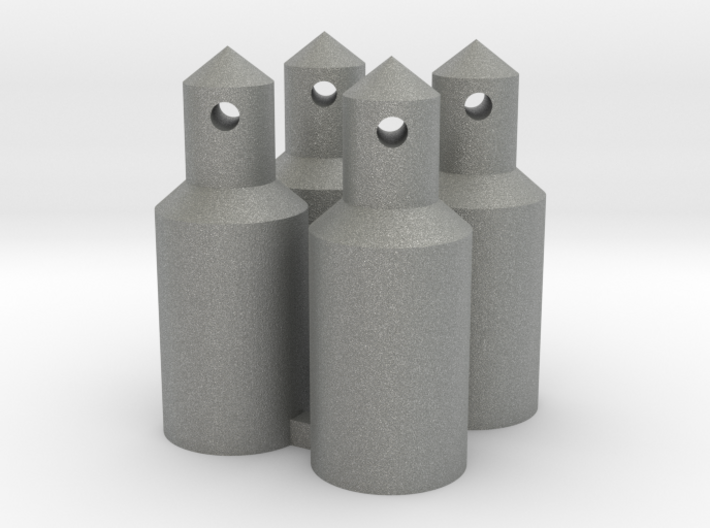 Round Battery/Body Posts (Qty 4) 3d printed