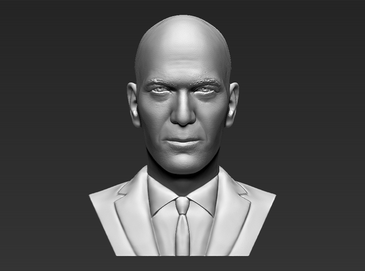 Zinedine Zidane bust 3d printed