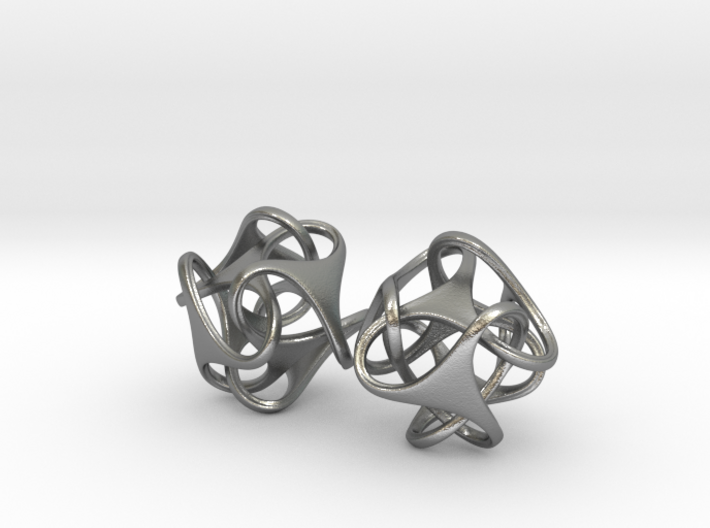 Tetron earrings 3d printed