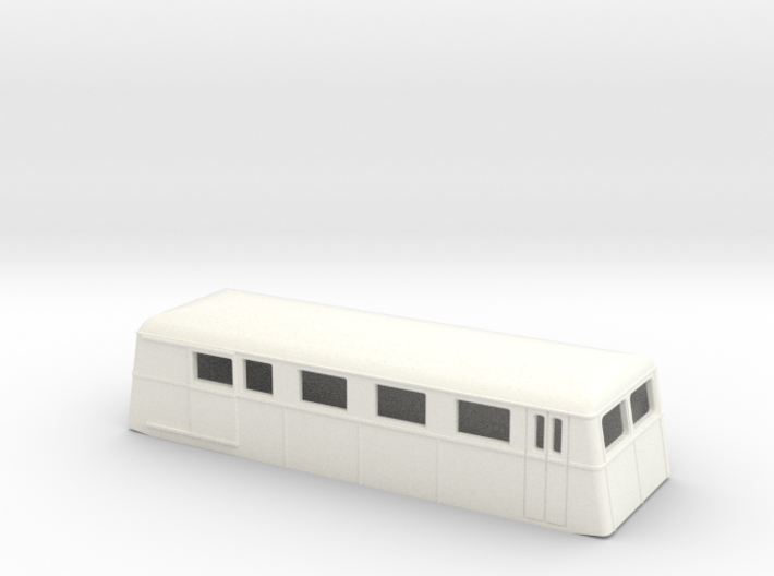 Swedish wagon for railcar UCFo1 / UCFo2s H0-scale 3d printed