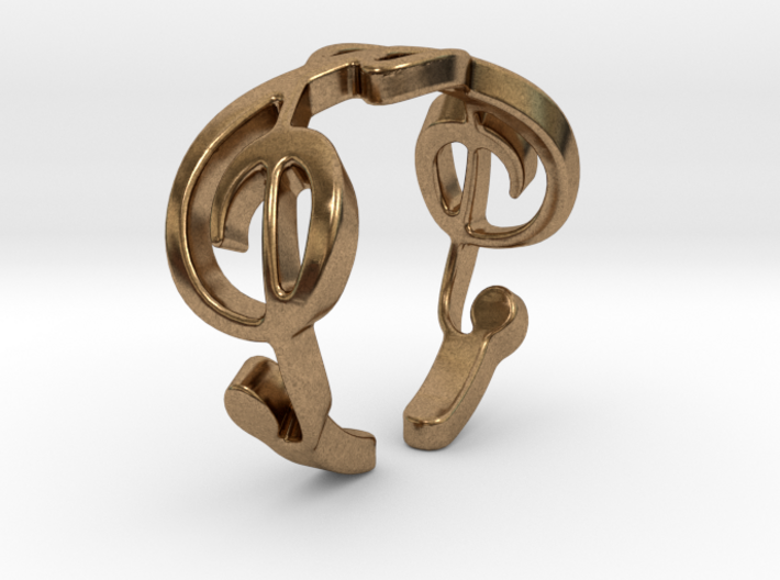 Treble Clef Ring (Size 5)  3d printed 