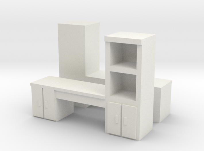 Cabinet Office Desk (x2) 1/120 3d printed