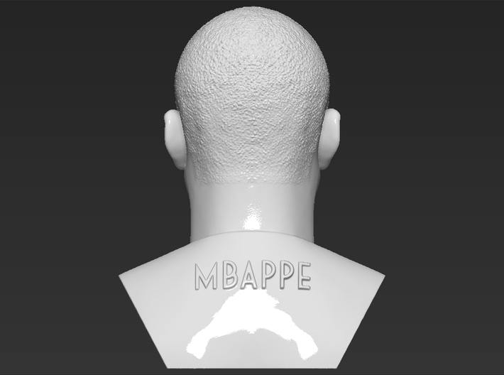 Kylian Mbappe bust 3d printed 