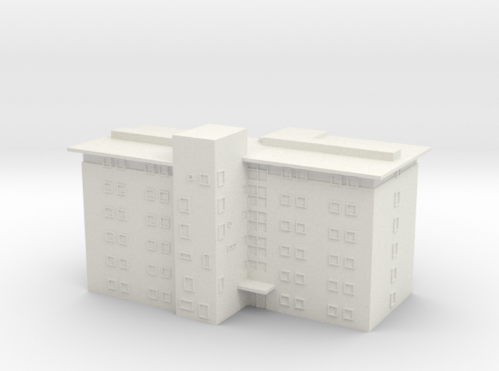 Caswell T gauge (1:450) Modern Block of Flats 3d printed