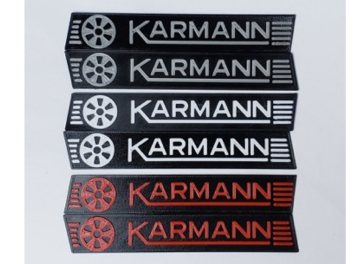 Karmann Badges for an MK2 Scirocco 3d printed 