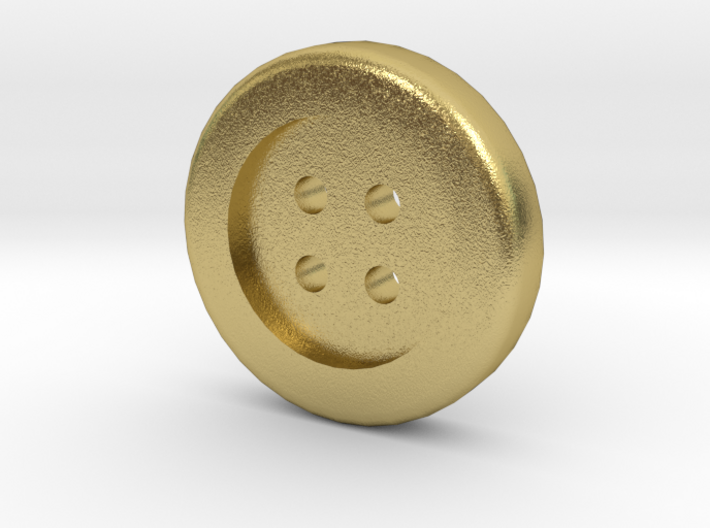 1/6 oz. Gold Button 3d printed
