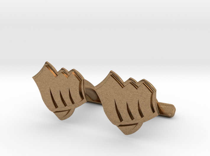 Riot Fist Cufflinks 3d printed