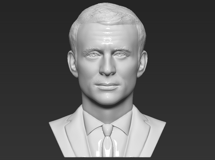 Emmanuel Macron bust 3d printed