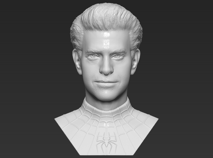 Spider-Man Andrew Garfield bust 3d printed