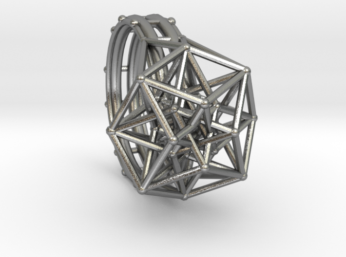 Tesseract Ring size 11.5 3d printed 